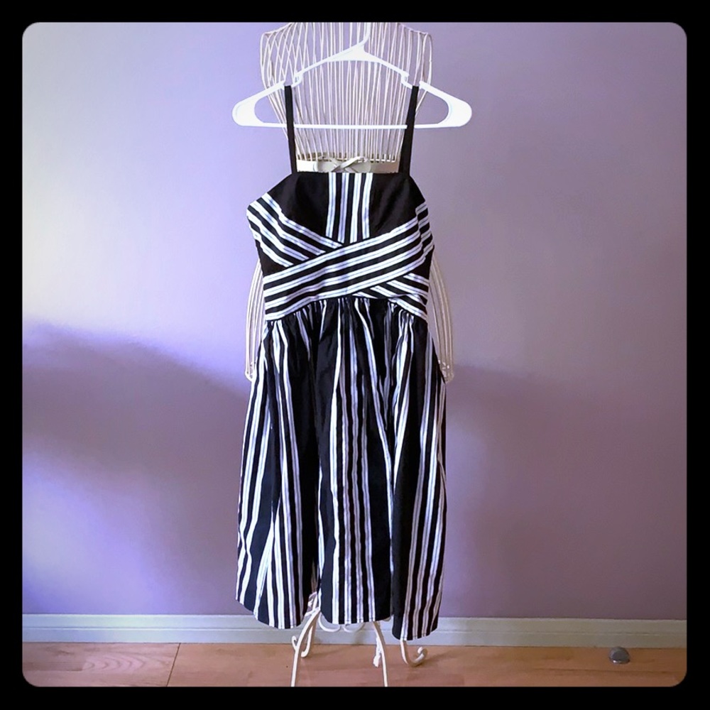 ❗️LAST CHANCE - CLOSING Iconic Regatta dress BW striped cotton - Picture 6 of 8